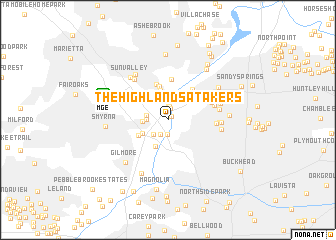 map of The Highlands At Akers