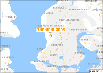 map of The Highlands