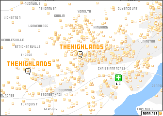 map of The Highlands