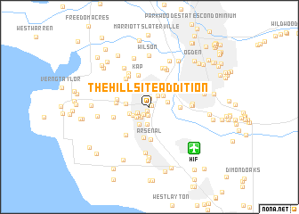 map of The Hillsite Addition