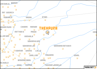 map of Thehpura