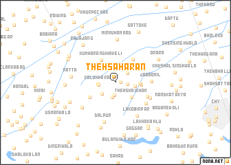 map of Theh Sahāran