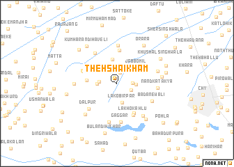 map of Theh Shaikhām