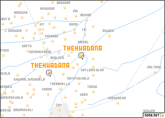 map of Theh Wadāna