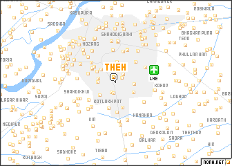 map of Theh