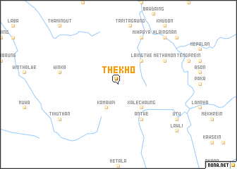 map of Thekho