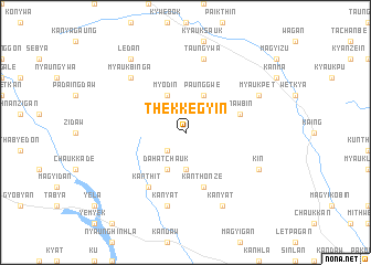 map of Thekkegyin