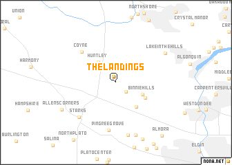 map of The Landings