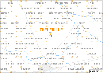 map of Théléville