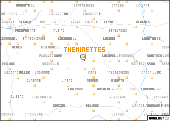 map of Théminettes