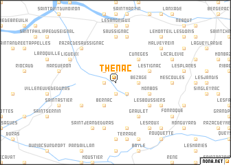 map of Thénac