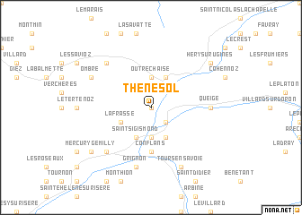 map of Thénésol