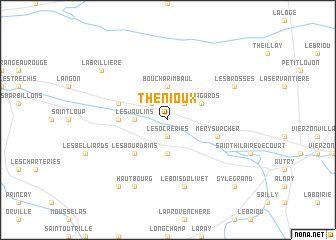 map of Thénioux