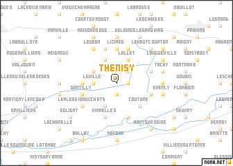 map of Thénisy