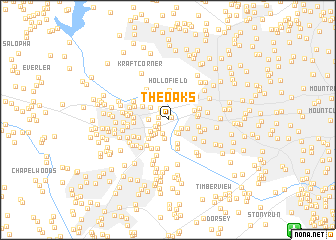 map of The Oaks