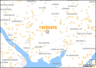 map of Theodore