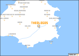 map of Theológos