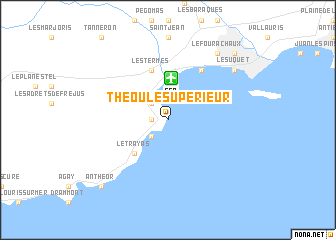 map of Théoule-Supérieur