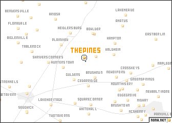 map of The Pines