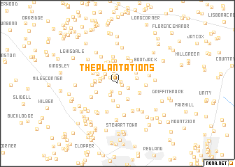 map of The Plantations