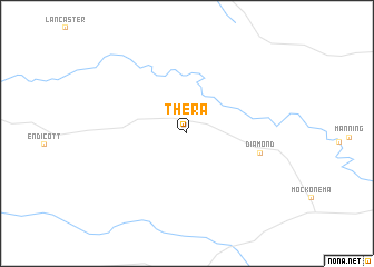 map of Thera