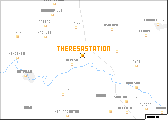 map of Theresa Station