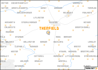 map of Therfield