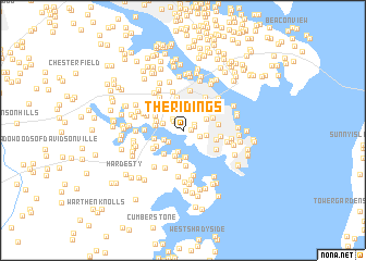 map of The Ridings