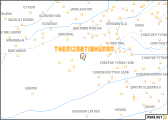 map of Theri Zabti Bhūrān