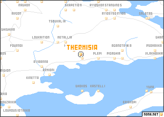 map of Thermisía