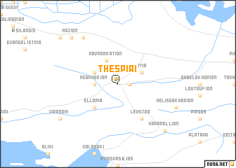 map of Thespiaí