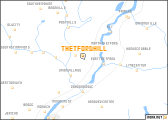map of Thetford Hill