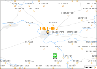 map of Thetford