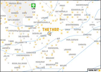 map of Thethar