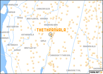 map of Thethrānwāla