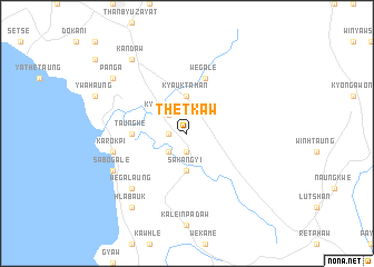 map of Thetkaw