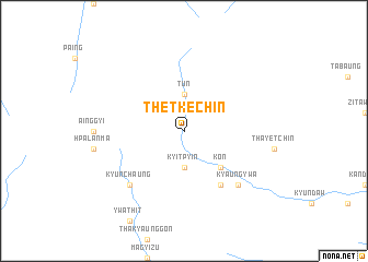 map of Thetkechin