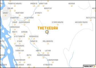 map of Thet-ke-daw