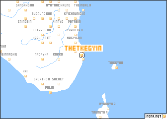 map of Thetkegyin