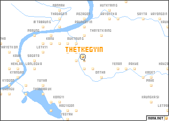 map of Thetkegyin