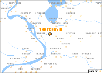 map of Thetkegyin