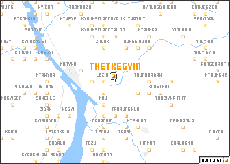 map of Thetkègyin