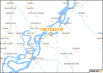 map of Thetkegyin