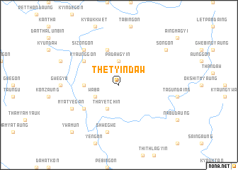 map of Thetyindaw