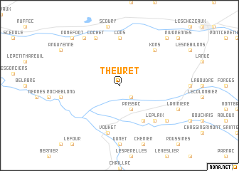 map of Theuret