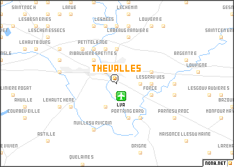 map of Thévalles