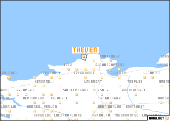 map of Théven