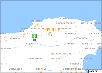 map of Théville