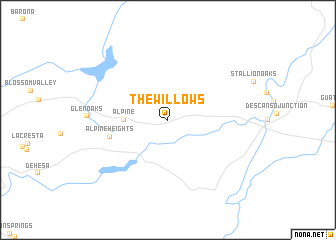 map of The Willows