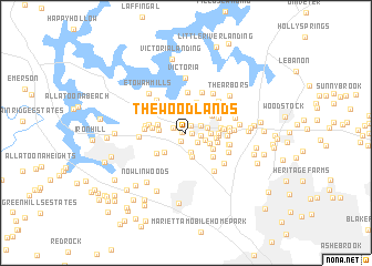 map of The Woodlands